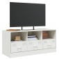 vidaXL Έπιπλο Τηλεόρασης Λευκό 99x39x44 εκ. από Ατσάλι
