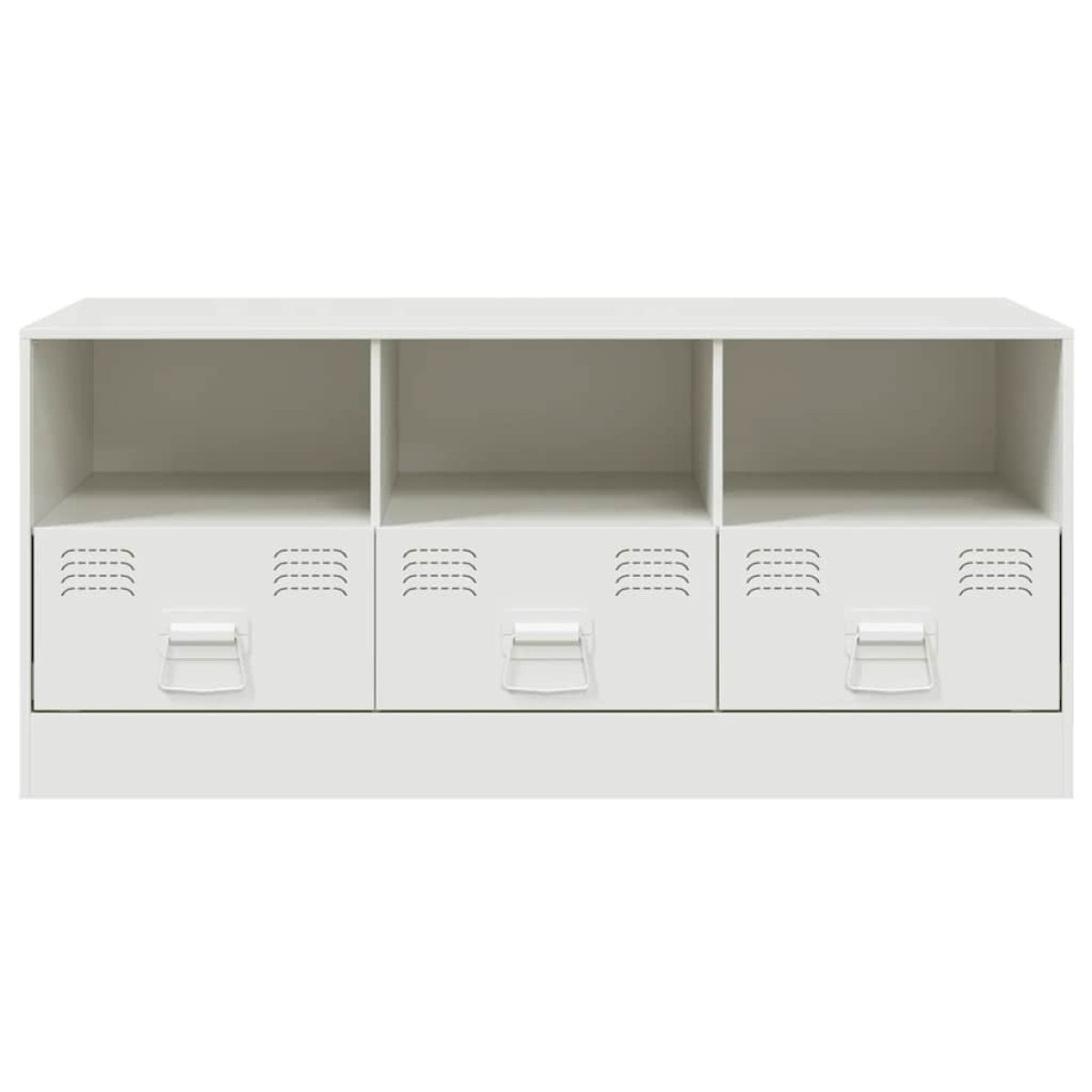 vidaXL Έπιπλο Τηλεόρασης Λευκό 99x39x44 εκ. από Ατσάλι