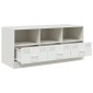 vidaXL Έπιπλο Τηλεόρασης Λευκό 99x39x44 εκ. από Ατσάλι
