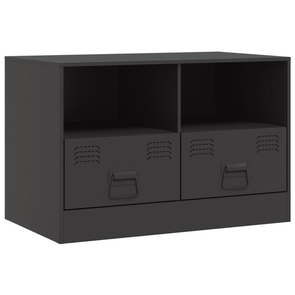 vidaXL Έπιπλο Τηλεόρασης Μαύρο 67x39x44 εκ. από Χάλυβα