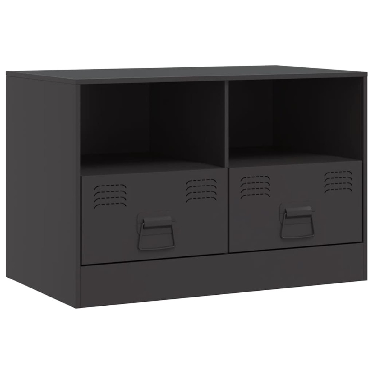 vidaXL Έπιπλα Τηλεόρασης 2 τεμ. Μαύρο 67 x 39 x 44 εκ. από Χάλυβα