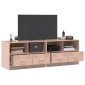 vidaXL Έπιπλα Τηλεόρασης 2 τεμ. Ροζ 67 x 39 x 44 εκ. από Χάλυβα