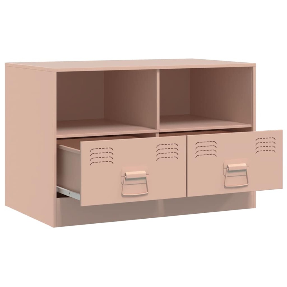 vidaXL Έπιπλα Τηλεόρασης 2 τεμ. Ροζ 67 x 39 x 44 εκ. από Χάλυβα