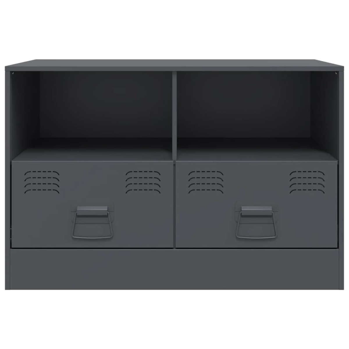 vidaXL Έπιπλα Τηλεόρασης 2 τεμ. Ανθρακί 67 x 39 x 44 εκ. από Χάλυβα