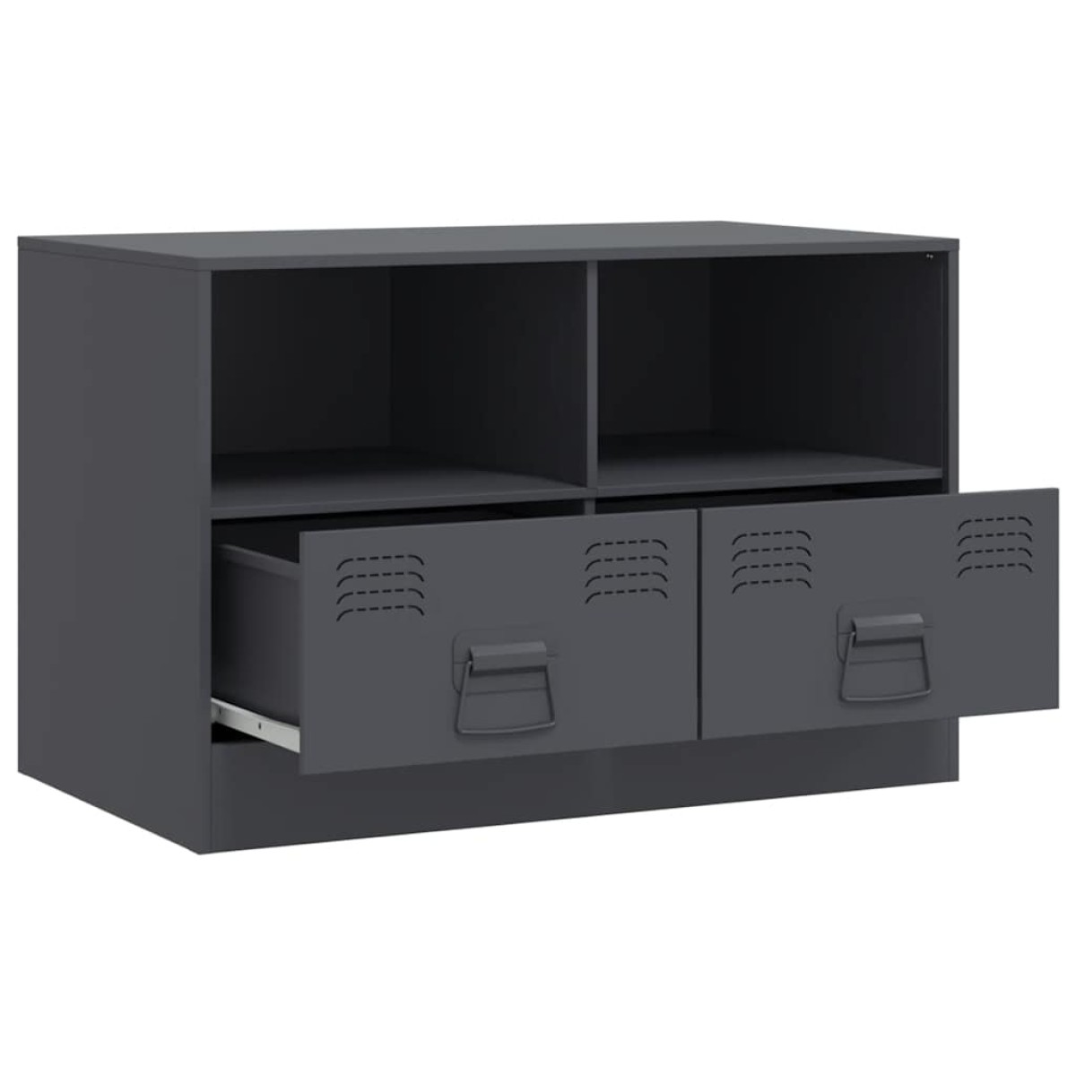 vidaXL Έπιπλα Τηλεόρασης 2 τεμ. Ανθρακί 67 x 39 x 44 εκ. από Χάλυβα