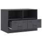 vidaXL Έπιπλα Τηλεόρασης 2 τεμ. Ανθρακί 67 x 39 x 44 εκ. από Χάλυβα
