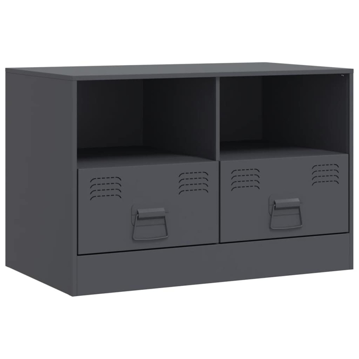 vidaXL Έπιπλα Τηλεόρασης 2 τεμ. Ανθρακί 67 x 39 x 44 εκ. από Χάλυβα