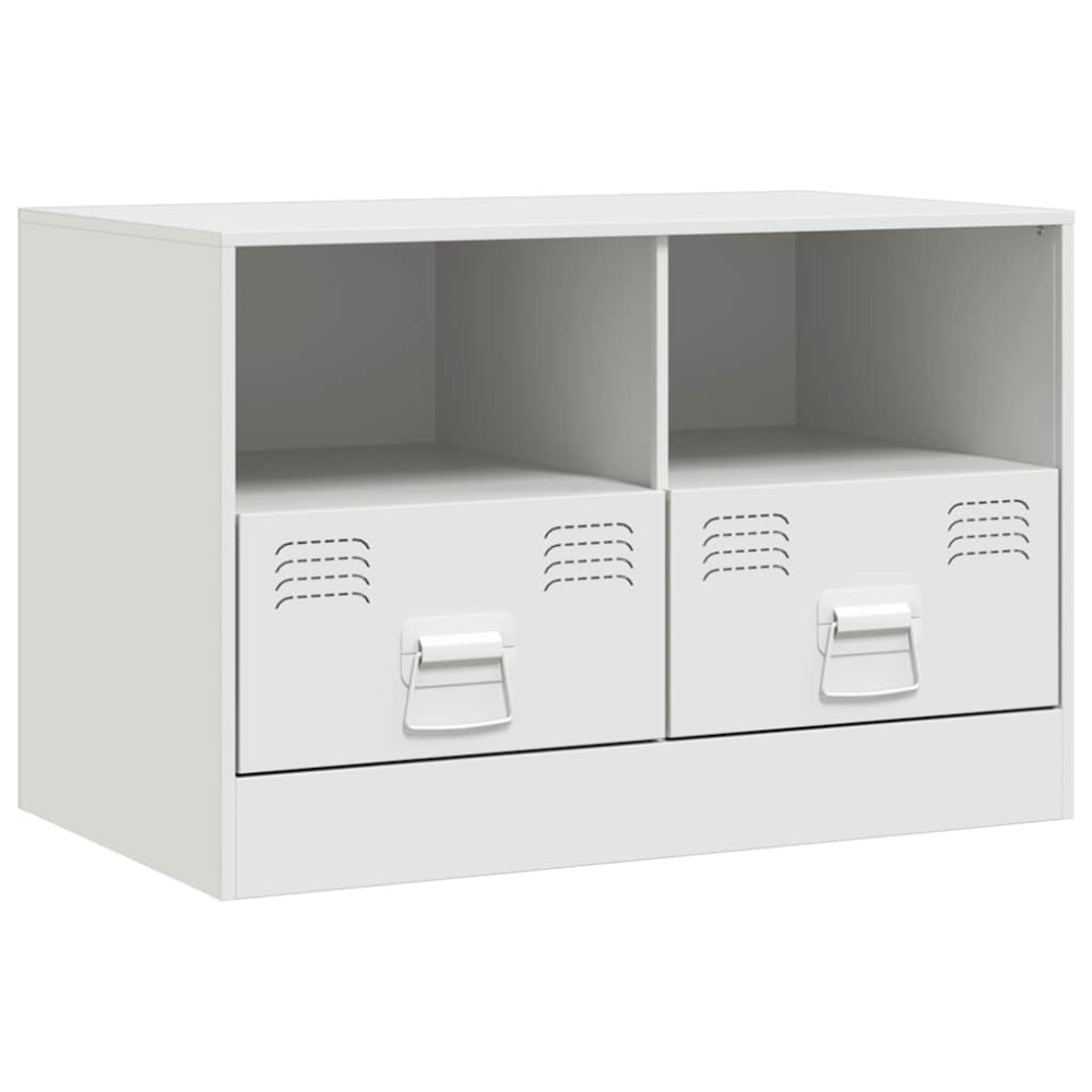 vidaXL Έπιπλο Τηλεόρασης Λευκό 67x39x44 εκ. από Χάλυβα
