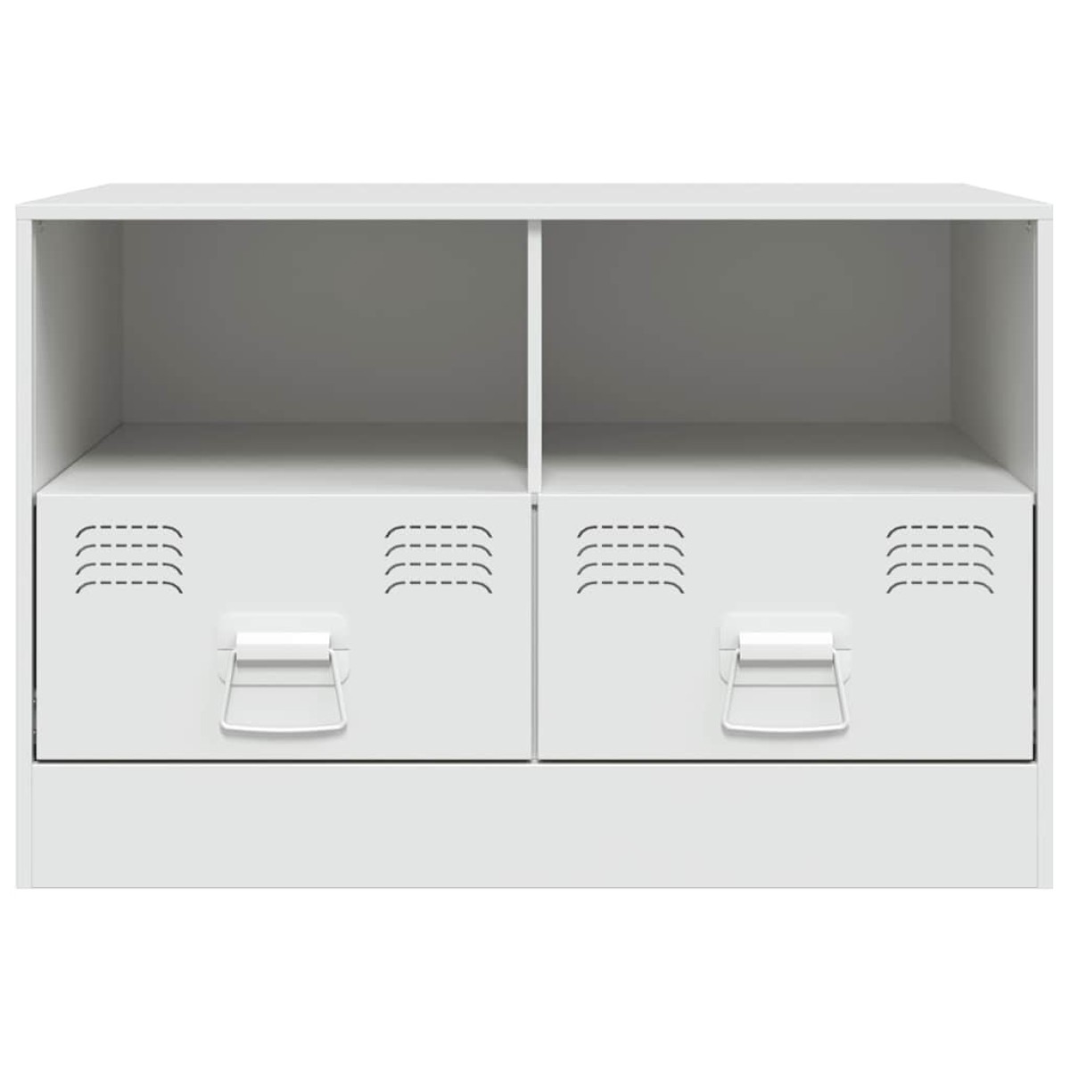 vidaXL Έπιπλο Τηλεόρασης Λευκό 67x39x44 εκ. από Χάλυβα