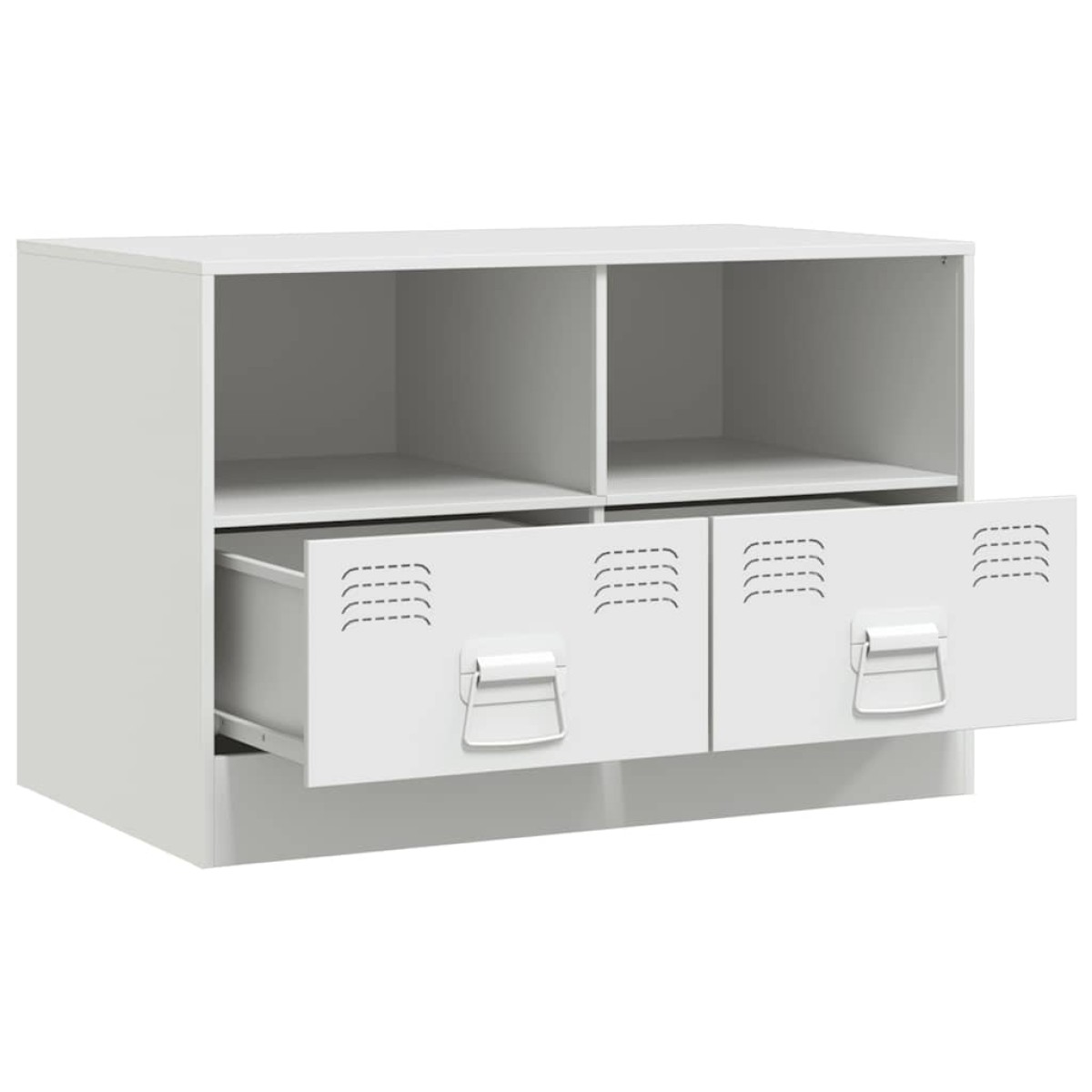 vidaXL Έπιπλο Τηλεόρασης Λευκό 67x39x44 εκ. από Χάλυβα