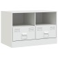 vidaXL Έπιπλα Τηλεόρασης 2 τεμ. Λευκό 67 x 39 x 44 εκ. από Χάλυβα