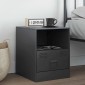 vidaXL Κομοδίνο Ανθρακί 34,5 x 39 x 44 εκ. από Χάλυβα