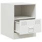 vidaXL Κομοδίνα 2 τεμ. Λευκό 34,5 x 39 x 44 εκ. από Χάλυβα