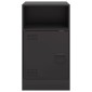 vidaXL Κομοδίνο Μαύρο 34,5x39x62 εκ. από Χάλυβα