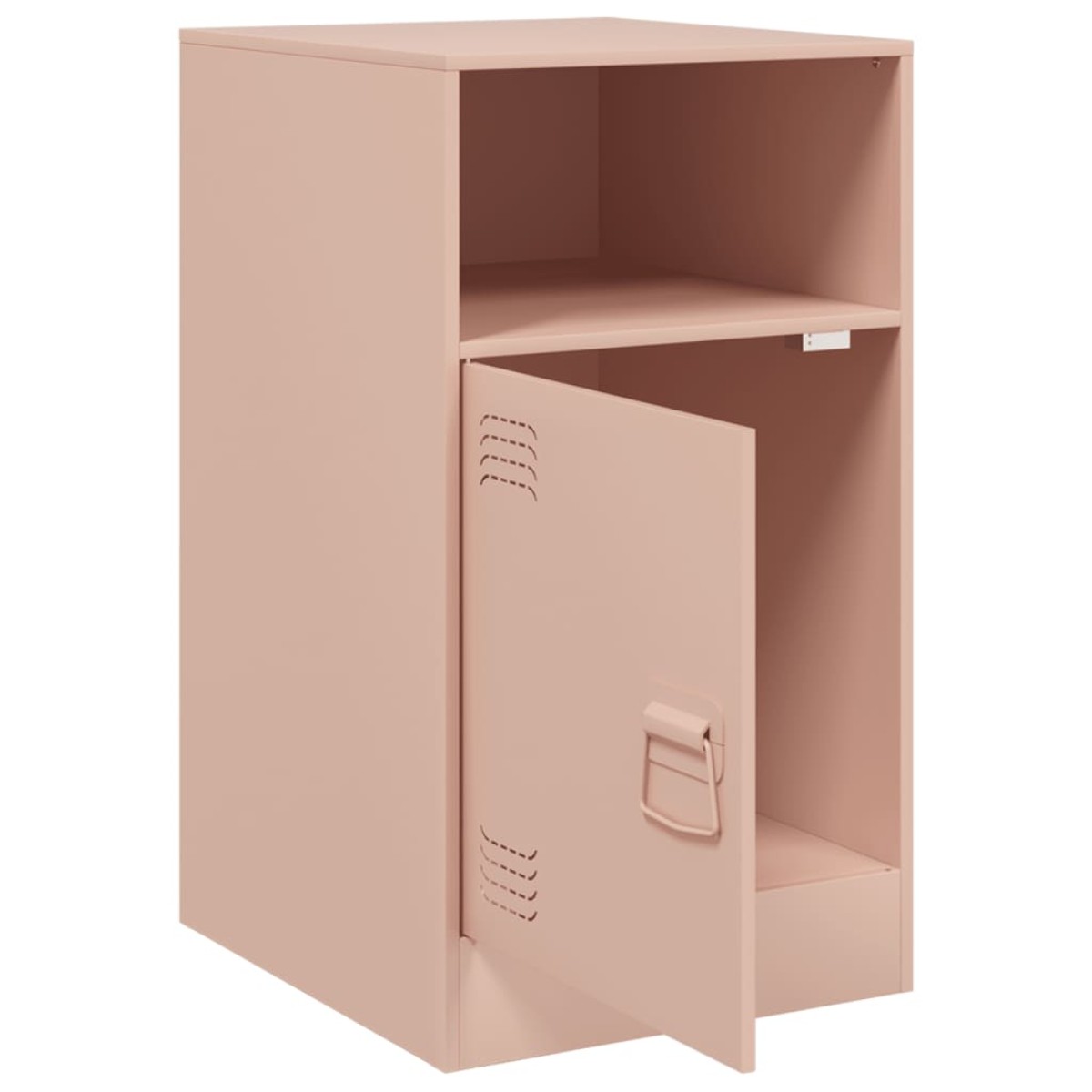 vidaXL Κομοδίνο Ροζ 34,5x39x62 εκ. από Χάλυβα