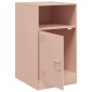 vidaXL Κομοδίνο Ροζ 34,5x39x62 εκ. από Χάλυβα