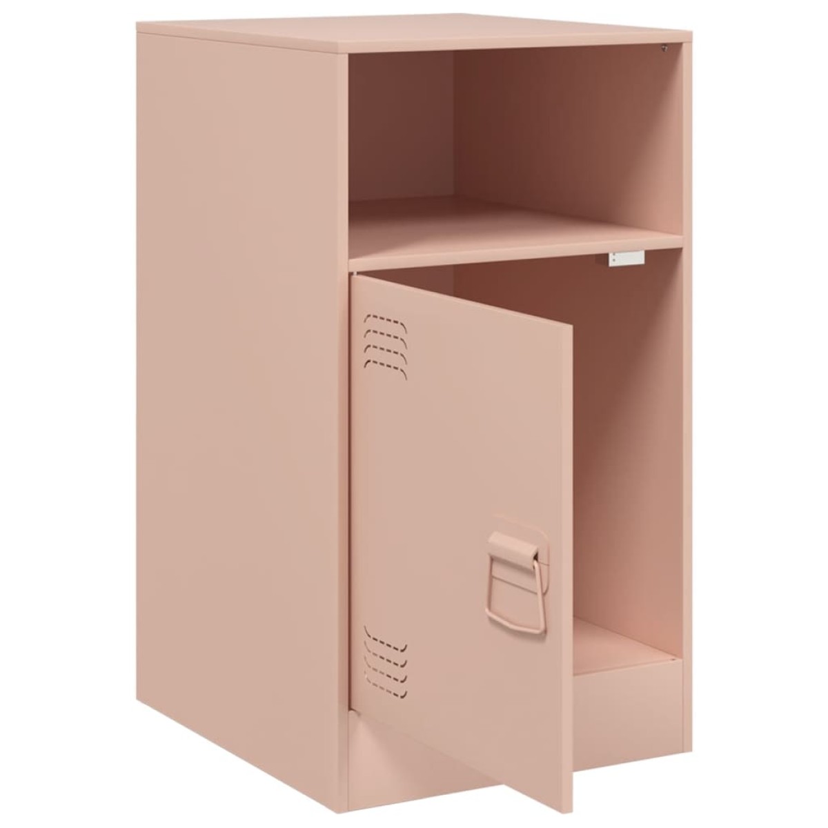 vidaXL Κομοδίνα 2 τεμ. Ροζ 34,5x39x62 εκ. από Χάλυβα