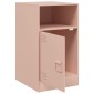 vidaXL Κομοδίνα 2 τεμ. Ροζ 34,5x39x62 εκ. από Χάλυβα