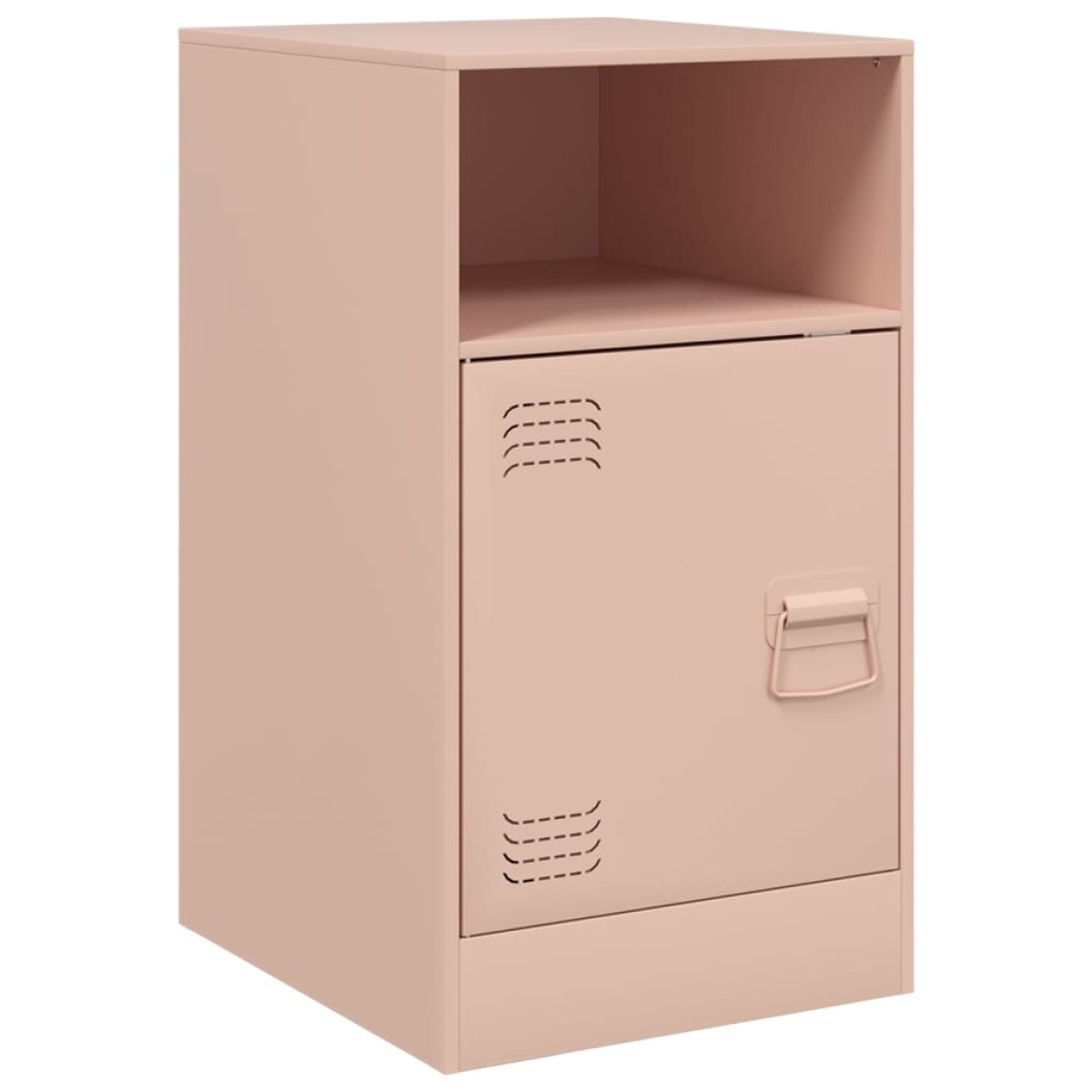 vidaXL Κομοδίνα 2 τεμ. Ροζ 34,5x39x62 εκ. από Χάλυβα
