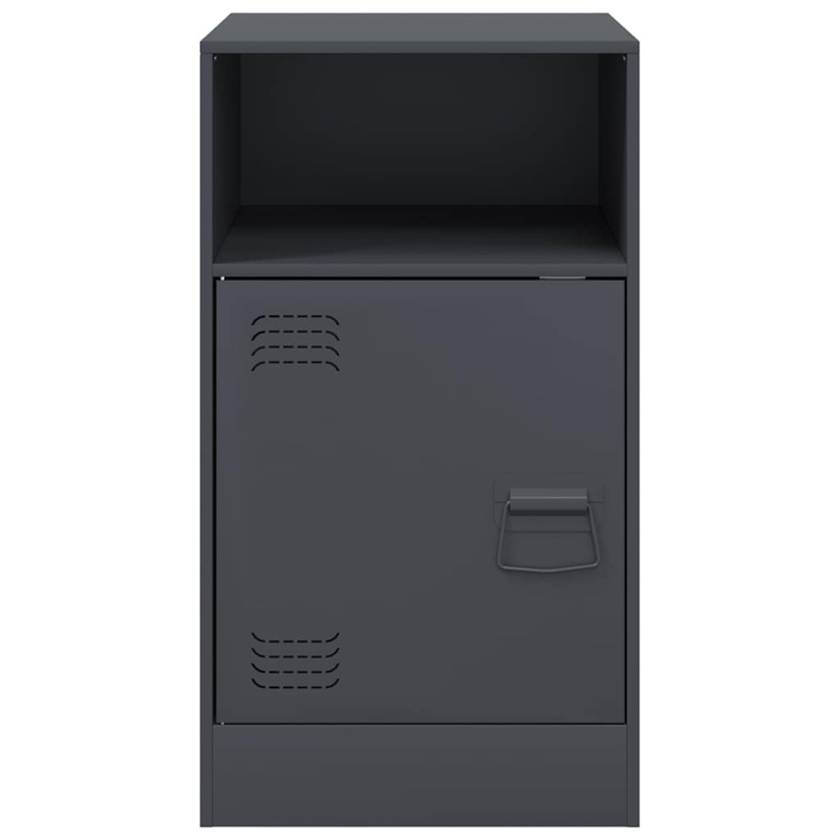 vidaXL Κομοδίνο Ανθρακί 34,5x39x62 εκ. από Χάλυβα