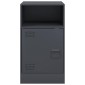 vidaXL Κομοδίνο Ανθρακί 34,5x39x62 εκ. από Χάλυβα