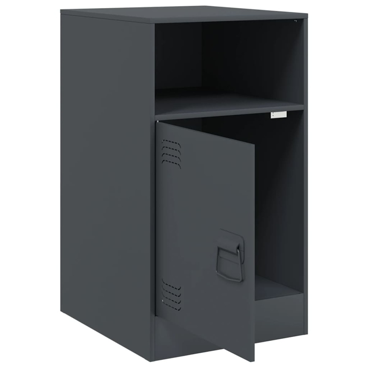vidaXL Κομοδίνο Ανθρακί 34,5x39x62 εκ. από Χάλυβα