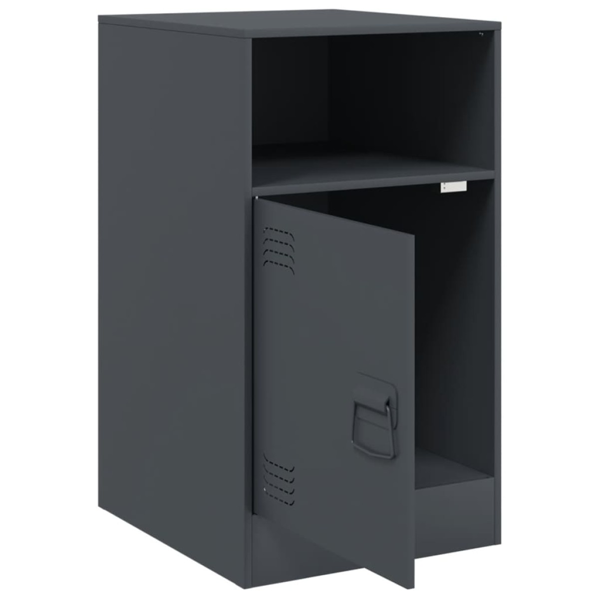 vidaXL Κομοδίνα 2 τεμ. Ανθρακί 34,5x39x62 εκ. από Χάλυβα