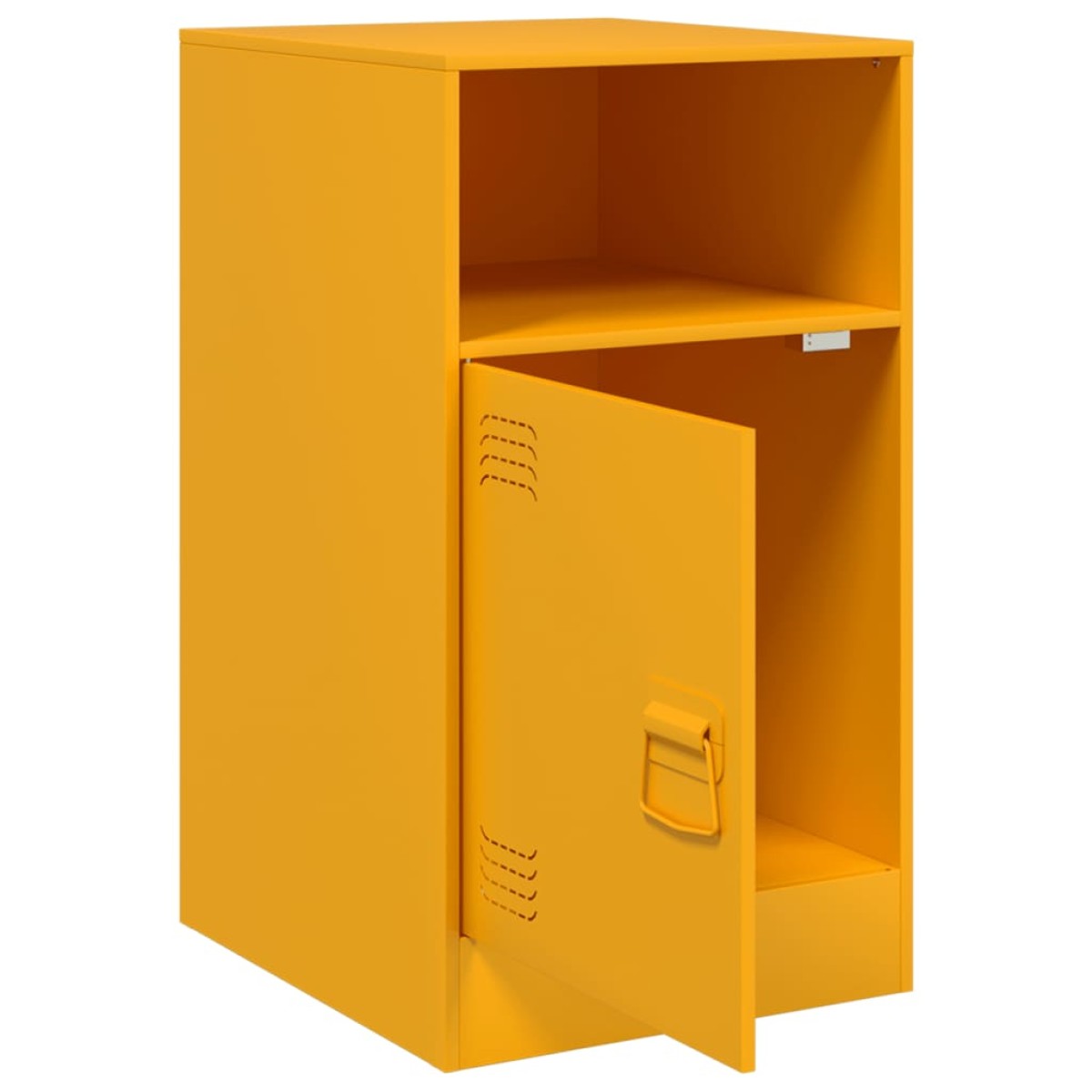 vidaXL Κομοδίνα 2 τεμ. Μουσταρδί 34,5x39x62 εκ. από Χάλυβα