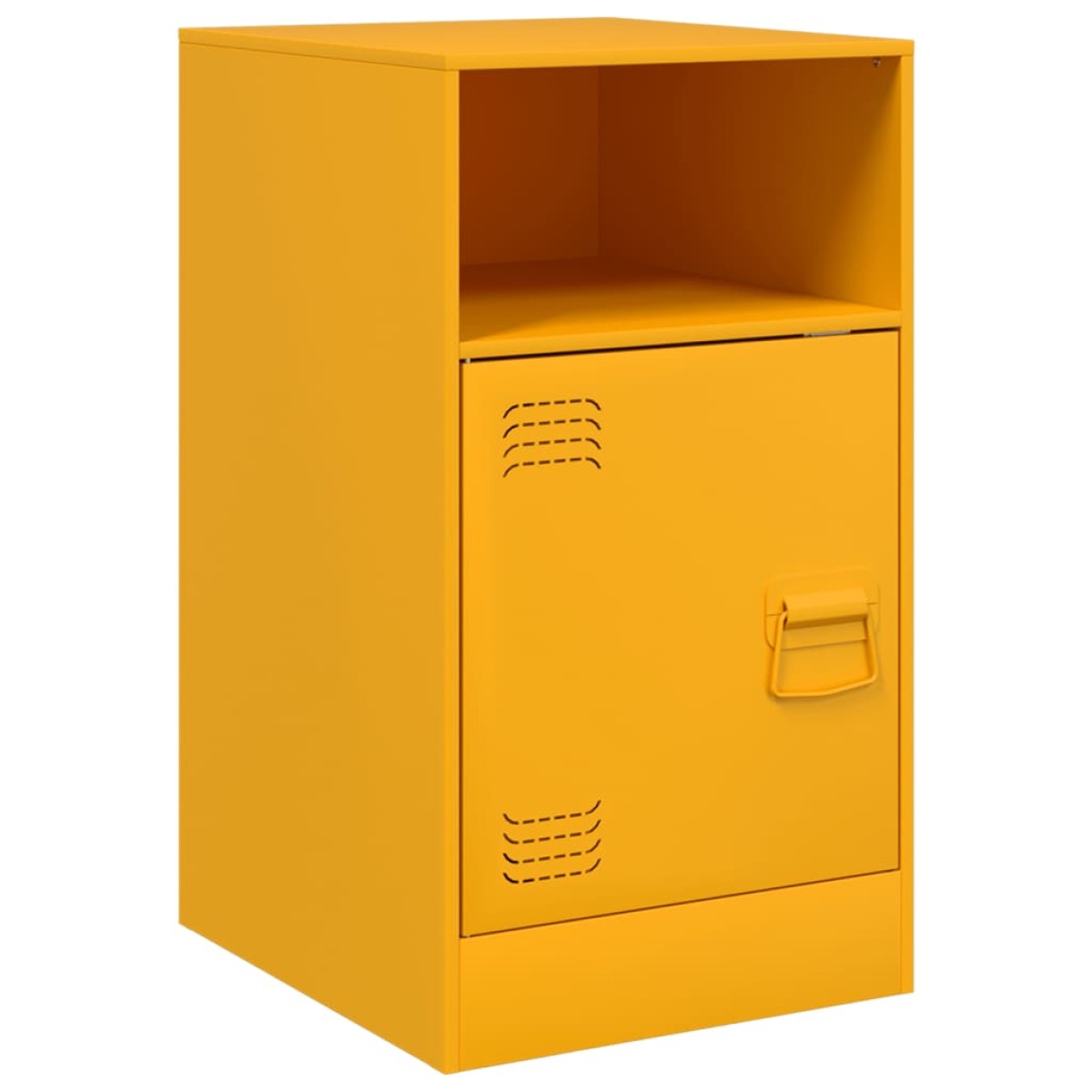 vidaXL Κομοδίνα 2 τεμ. Μουσταρδί 34,5x39x62 εκ. από Χάλυβα