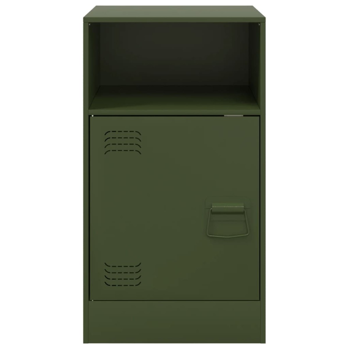 vidaXL Κομοδίνα 2 τεμ. Πράσινο Λαδί 34,5x39x62 εκ. από Χάλυβα
