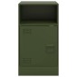 vidaXL Κομοδίνα 2 τεμ. Πράσινο Λαδί 34,5x39x62 εκ. από Χάλυβα