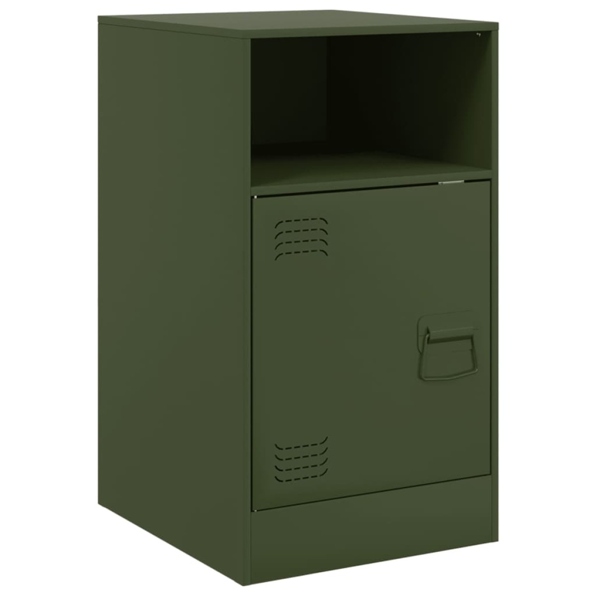 vidaXL Κομοδίνα 2 τεμ. Πράσινο Λαδί 34,5x39x62 εκ. από Χάλυβα