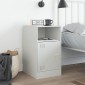 vidaXL Κομοδίνο Λευκό 34,5x39x62 εκ. από Χάλυβα