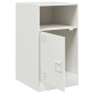 vidaXL Κομοδίνο Λευκό 34,5x39x62 εκ. από Χάλυβα