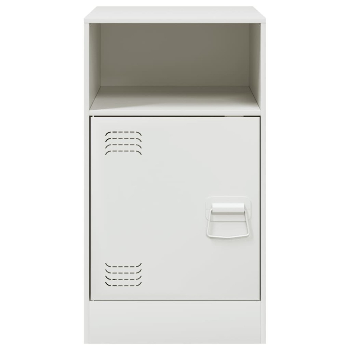 vidaXL Κομοδίνα 2 τεμ. Λευκό 34,5x39x62 εκ. από Χάλυβα