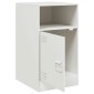 vidaXL Κομοδίνα 2 τεμ. Λευκό 34,5x39x62 εκ. από Χάλυβα