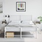 vidaXL Κομοδίνα 2 τεμ. Λευκό 34,5x39x62 εκ. από Χάλυβα
