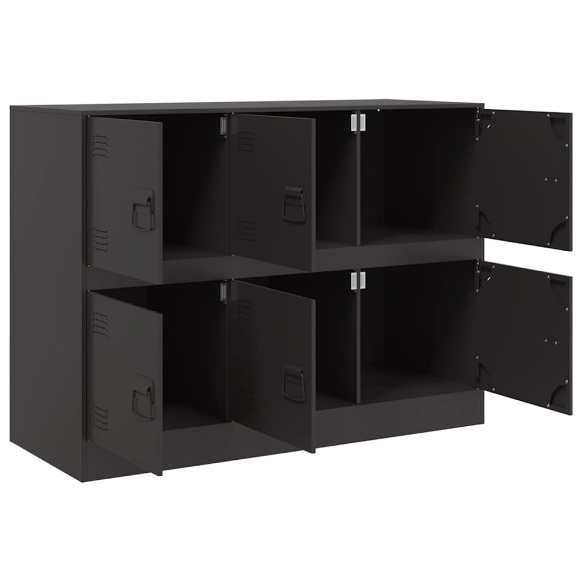 vidaXL Ντουλάπι Μαύρο 99x39x73 εκ. από Ατσάλι
