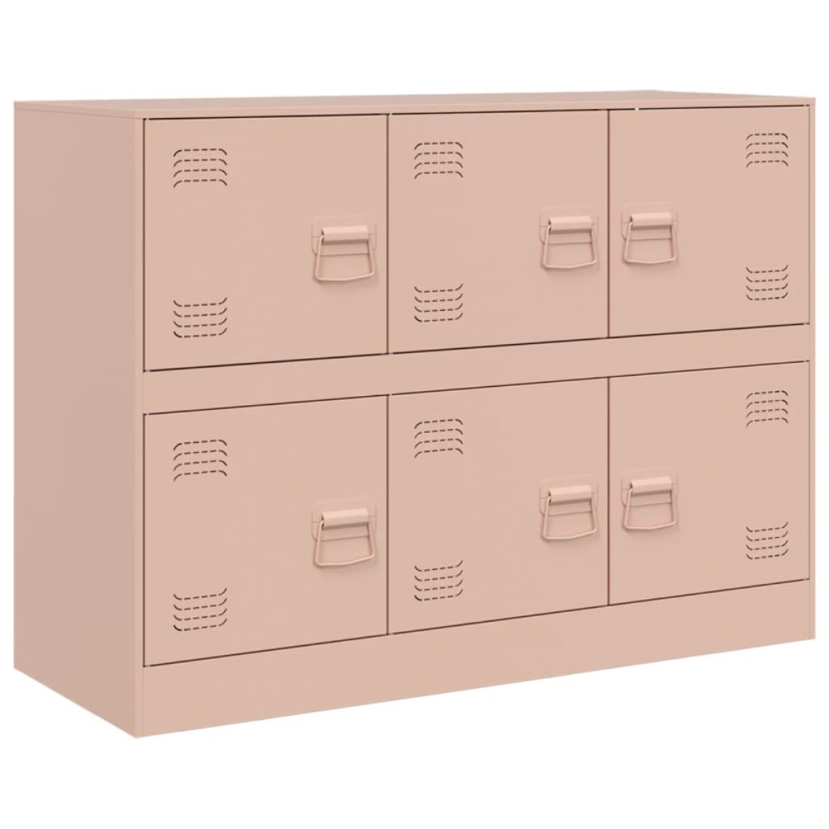vidaXL Ντουλάπι Ροζ 99x39x73 εκ. από Ατσάλι