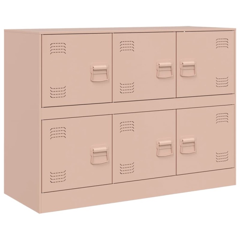 vidaXL Ντουλάπι Ροζ 99x39x73 εκ. από Ατσάλι