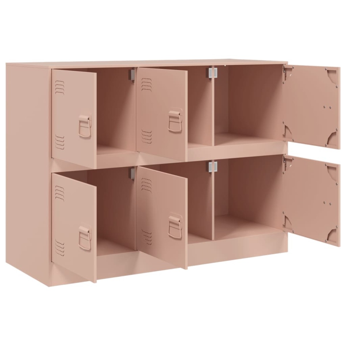 vidaXL Ντουλάπι Ροζ 99x39x73 εκ. από Ατσάλι