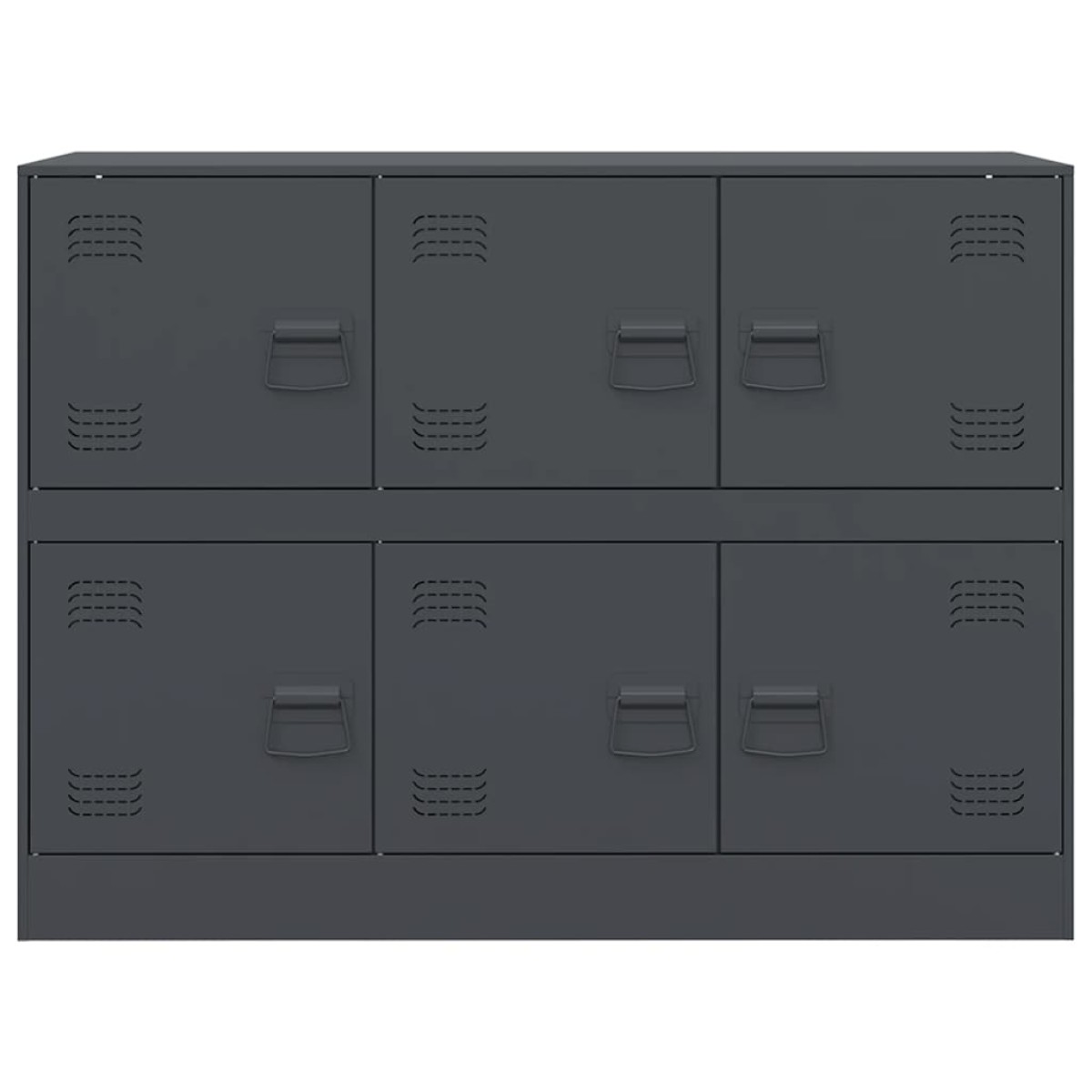vidaXL Μπουφές Ανθρακί 99x39x73 εκ. από Ατσάλι