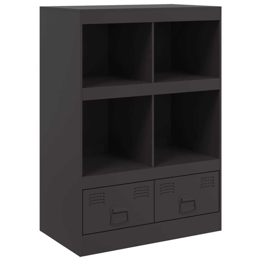 vidaXL Ντουλάπι Μαύρο 67x39x95 εκ. από Ατσάλι