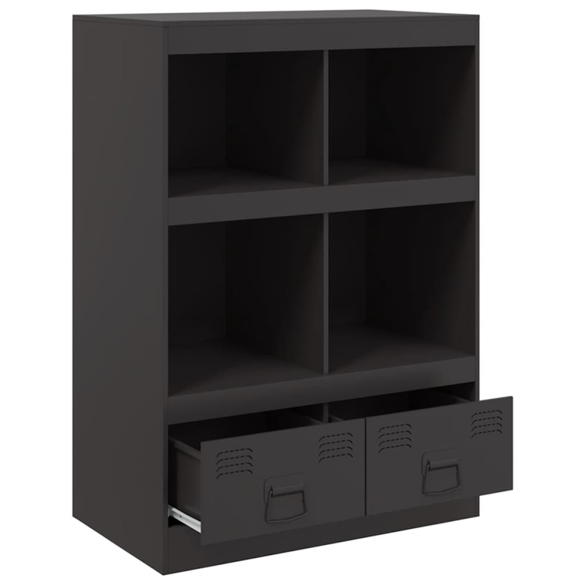 vidaXL Ντουλάπι Μαύρο 67x39x95 εκ. από Ατσάλι