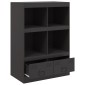 vidaXL Ντουλάπι Μαύρο 67x39x95 εκ. από Ατσάλι