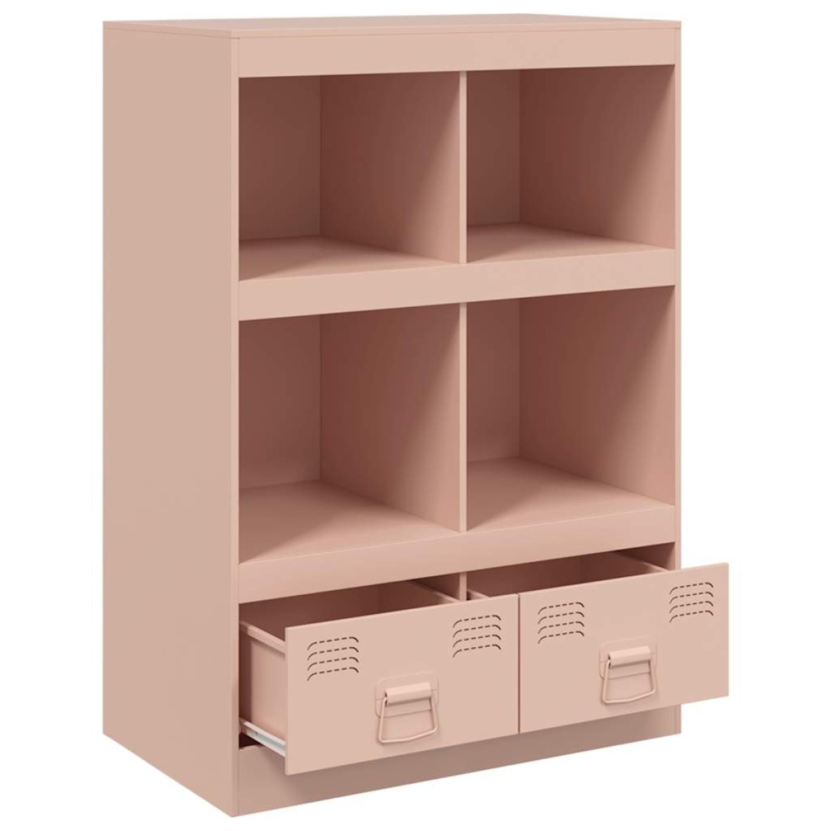 vidaXL Ραφιέρα Ροζ 67x39x95 εκ. από Ατσάλι