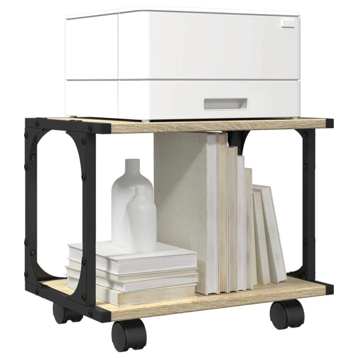 vidaXL Βάση Εκτυπωτή 2 Επιπέδων Sonoma Δρυς 41x28x33,5 εκ Επεξ. Ξύλο