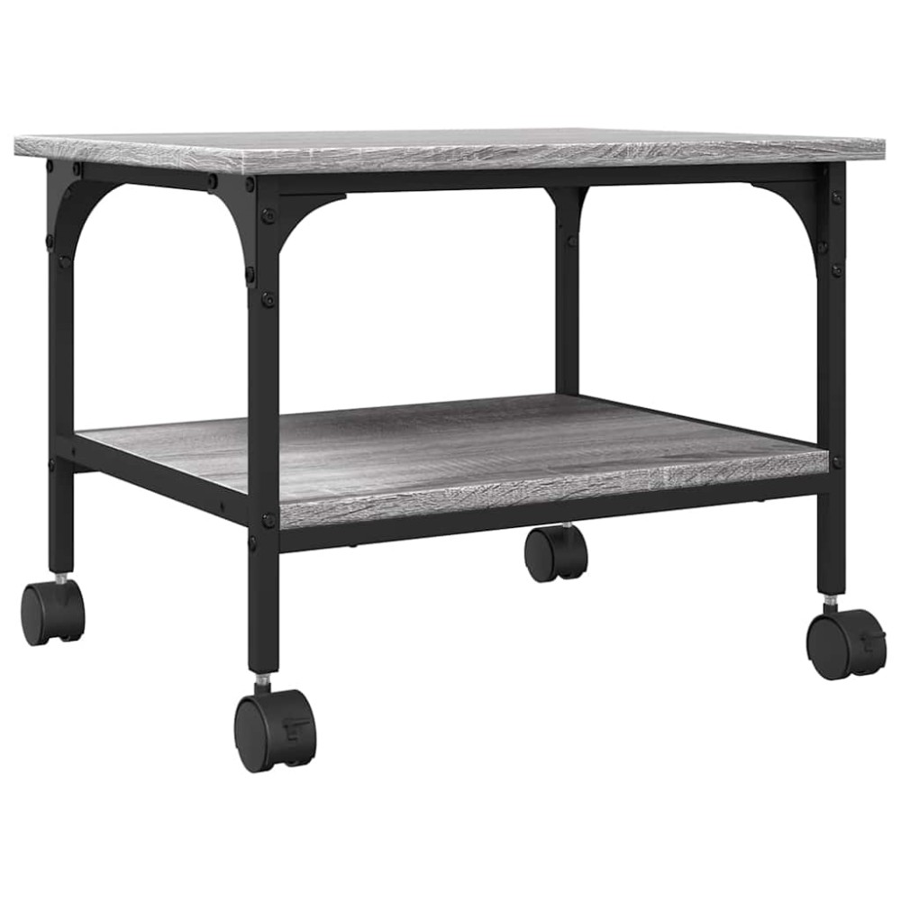 vidaXL Βάση Εκτυπωτή 2 Επιπέδων Γκρι Sonoma 50x40x38 εκ Επεξ. Ξύλο