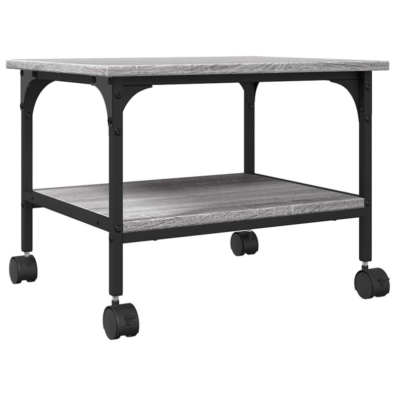 vidaXL Βάση Εκτυπωτή 2 Επιπέδων Γκρι Sonoma 50x40x38 εκ Επεξ. Ξύλο