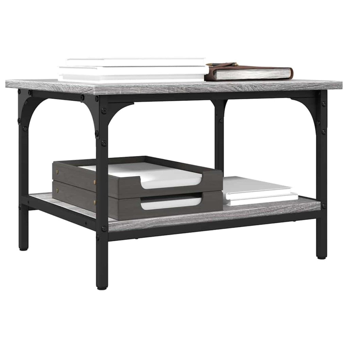 vidaXL Βάση Εκτυπωτή 2 Επιπέδων Γκρι Sonoma 50x40x38 εκ Επεξ. Ξύλο